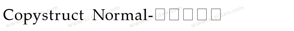 Copystruct Normal字体转换